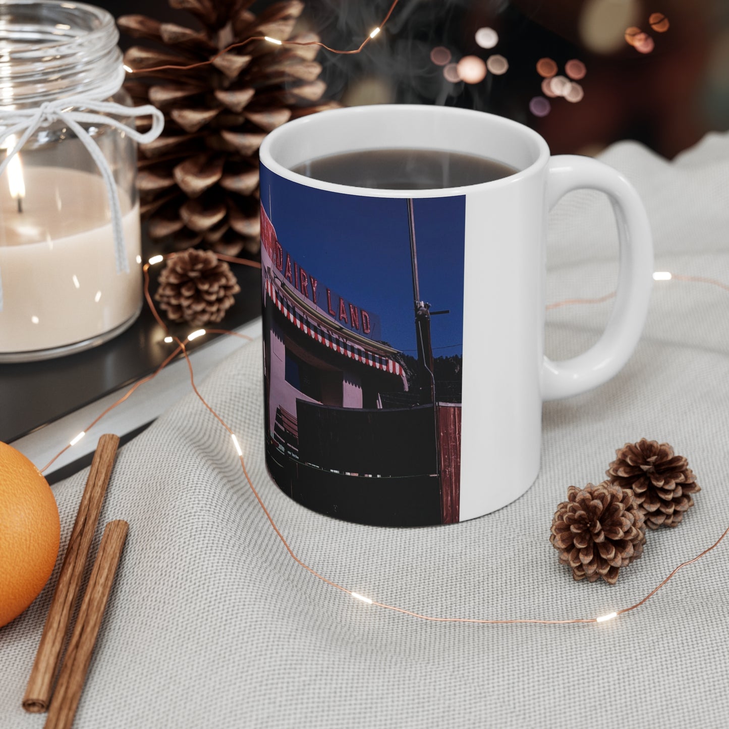 TASSES EN BORD DE ROUTE - Tasse en céramique laitière Coney Island 11oz