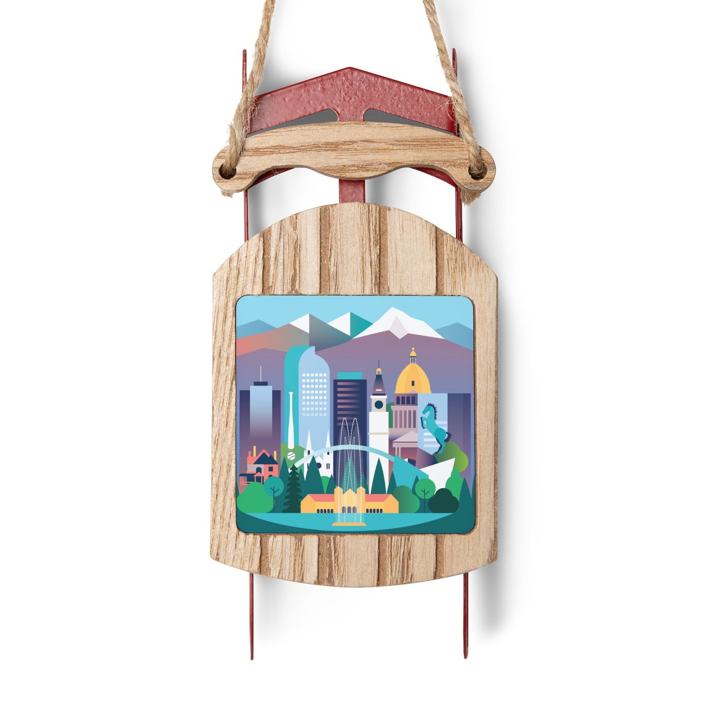 Denver Sled Ornament