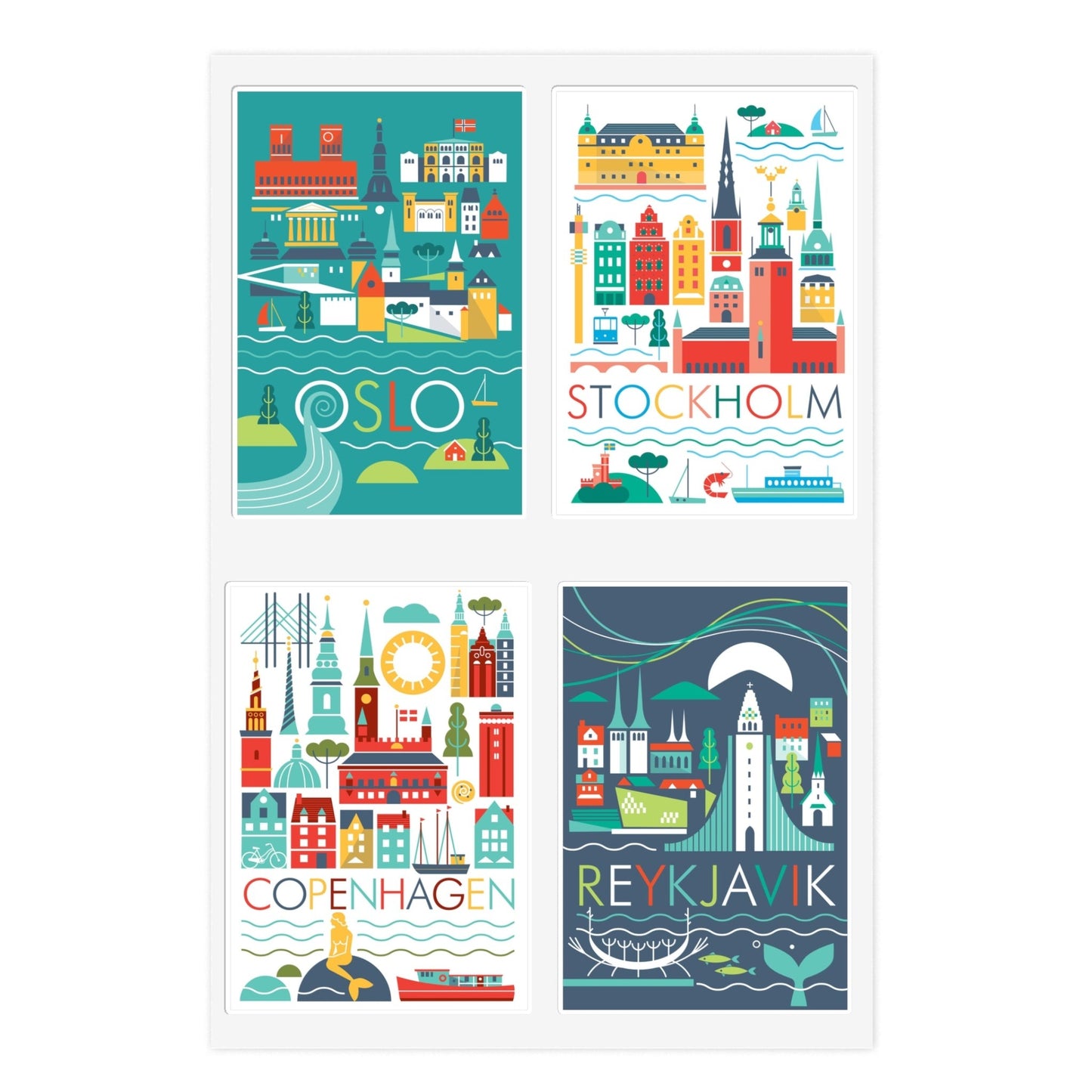 Scandi Assortment Sticker Sheet