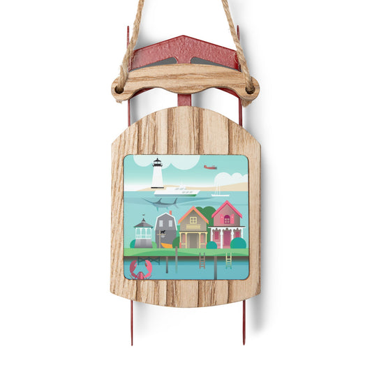Martha's Vineyard Sled Ornament