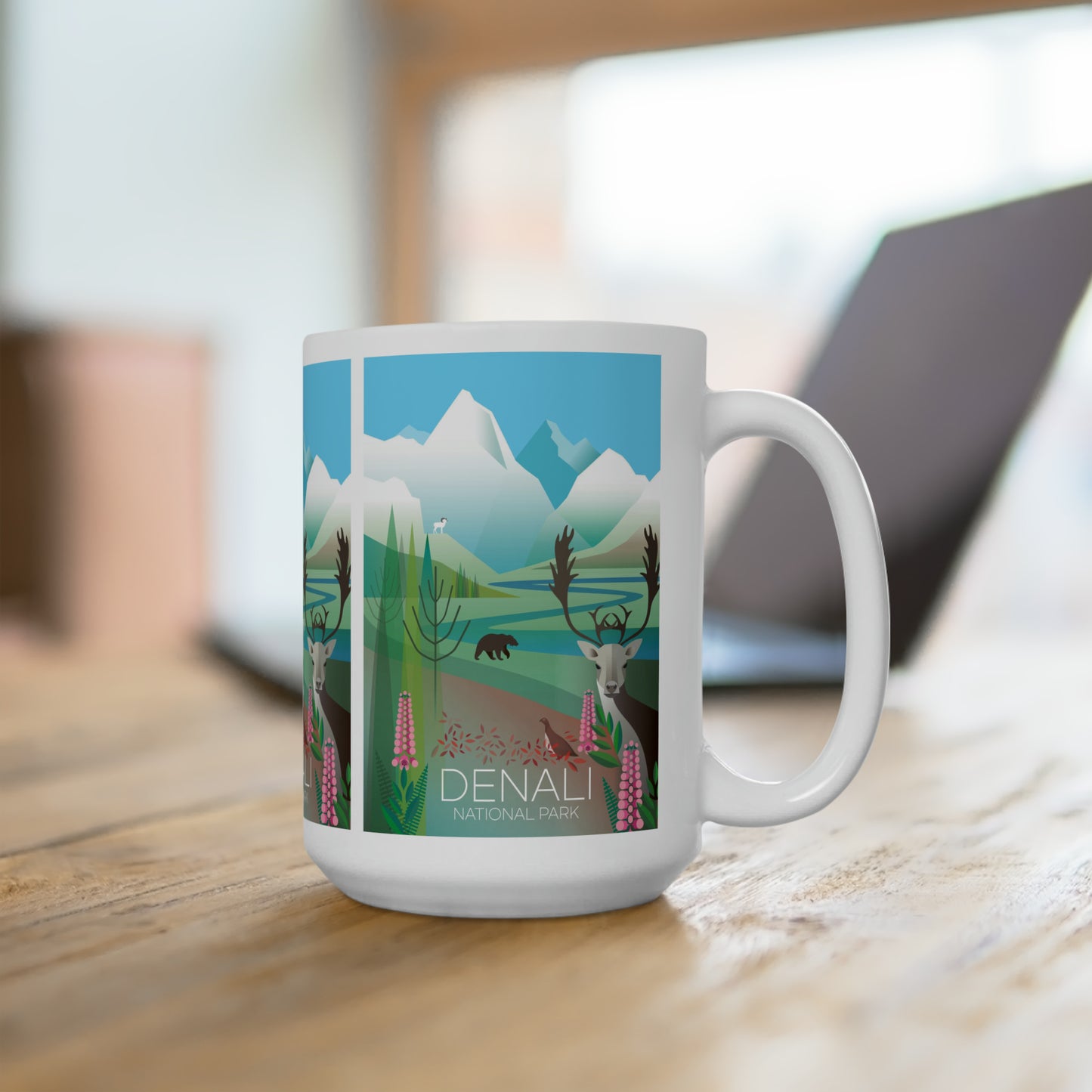 Denali National Park Ceramic Mug 11oz or 15oz