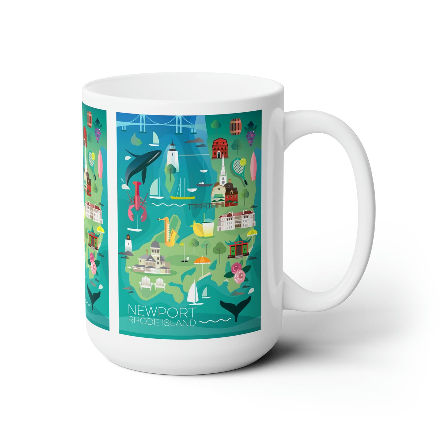 Tasse en céramique Newport 11oz ou 15oz 