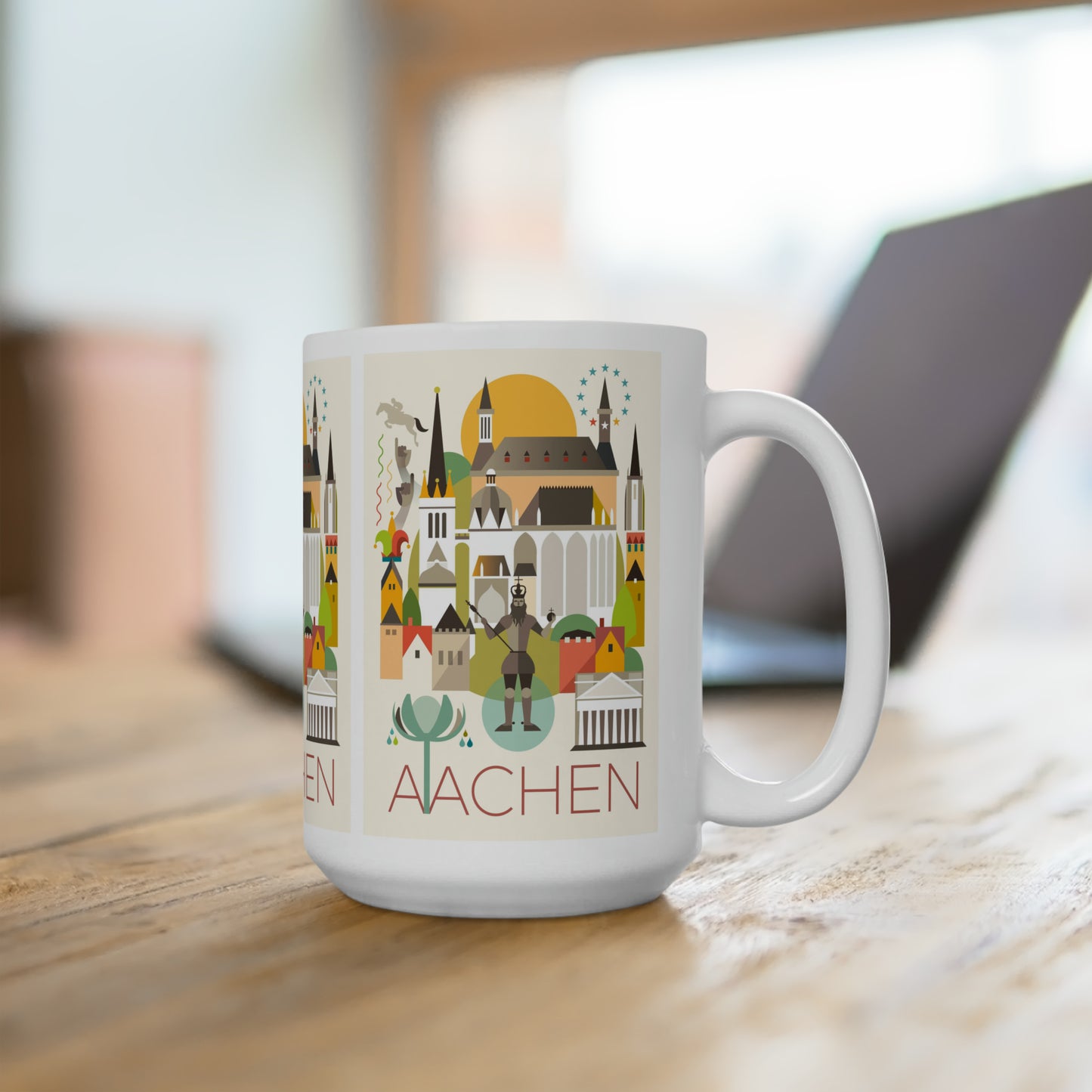 Aachener Keramikbecher 11oz oder 15oz 