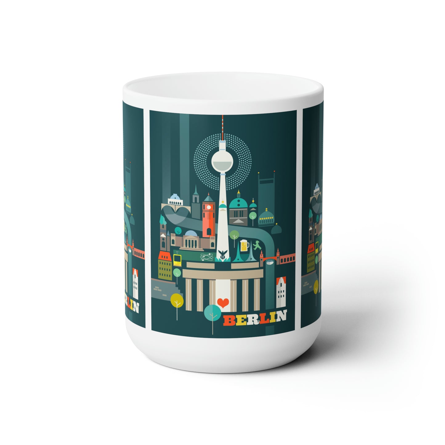 Tasse en céramique Berlin 11oz ou 15oz 