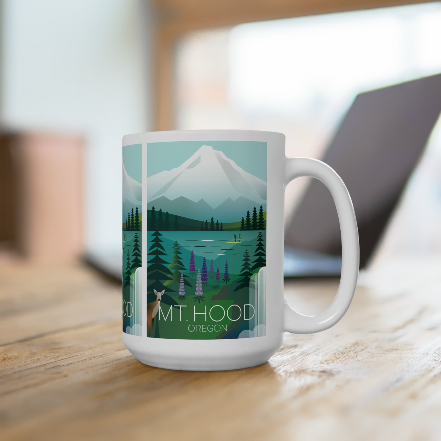 Tasse en céramique Mount Hood 11oz ou 15oz 