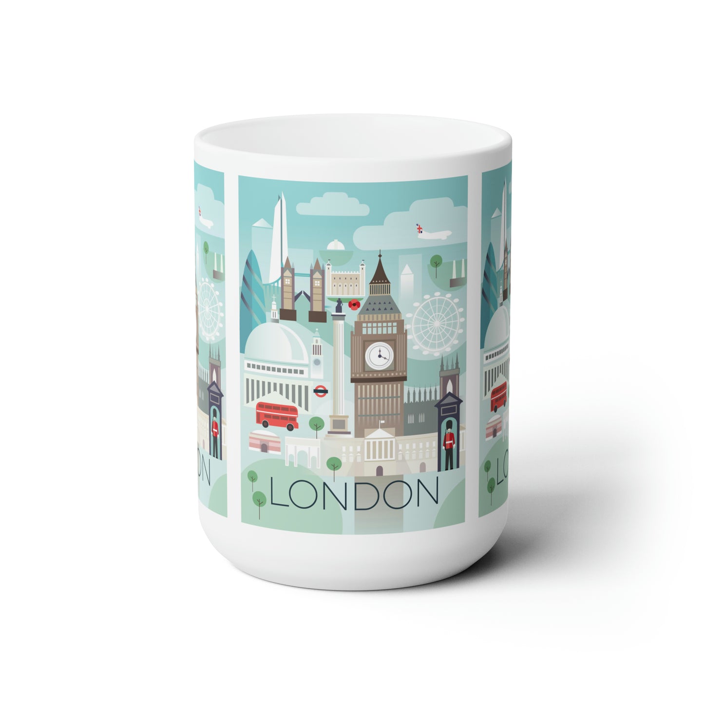 Tasse en céramique de Londres 11oz ou 15oz