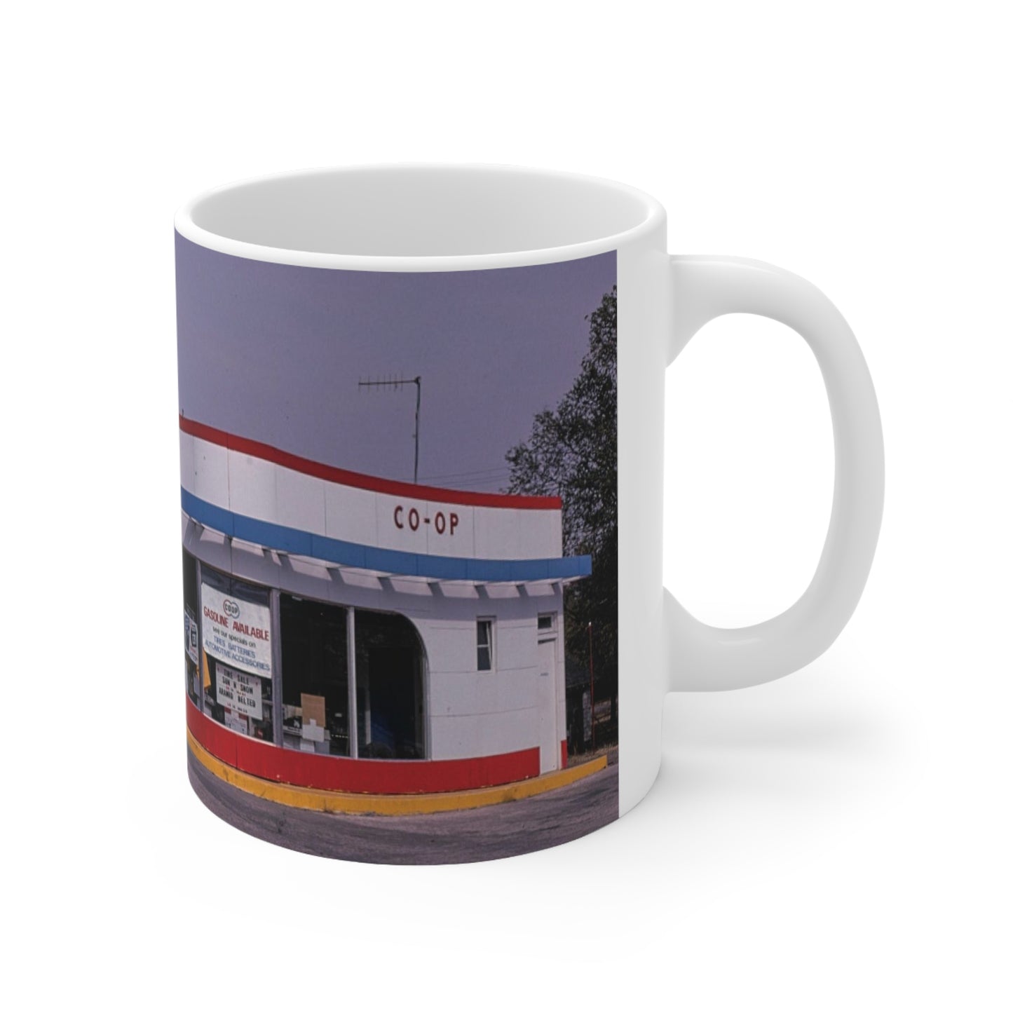 ROADSIDE MUGS - Co-Op Tankstelle Keramikbecher 11oz