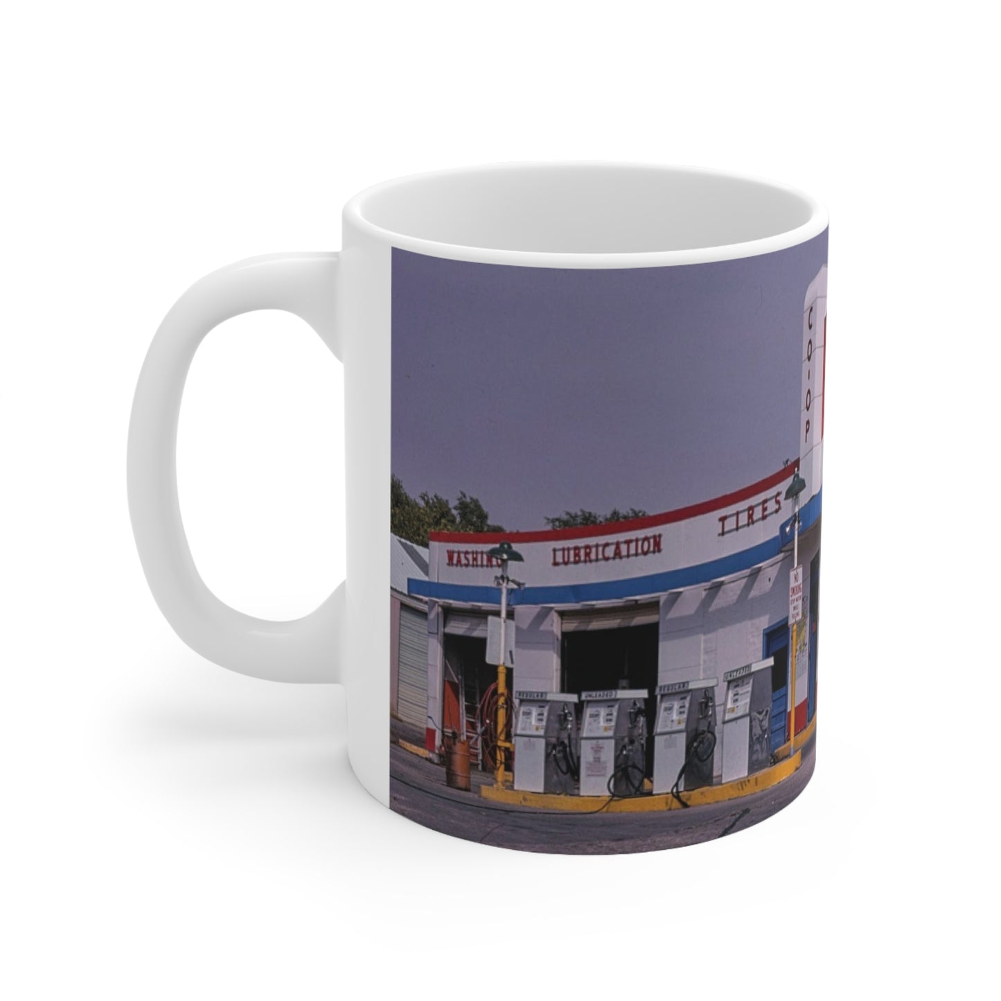 ROADSIDE MUGS - Co-Op Tankstelle Keramikbecher 11oz