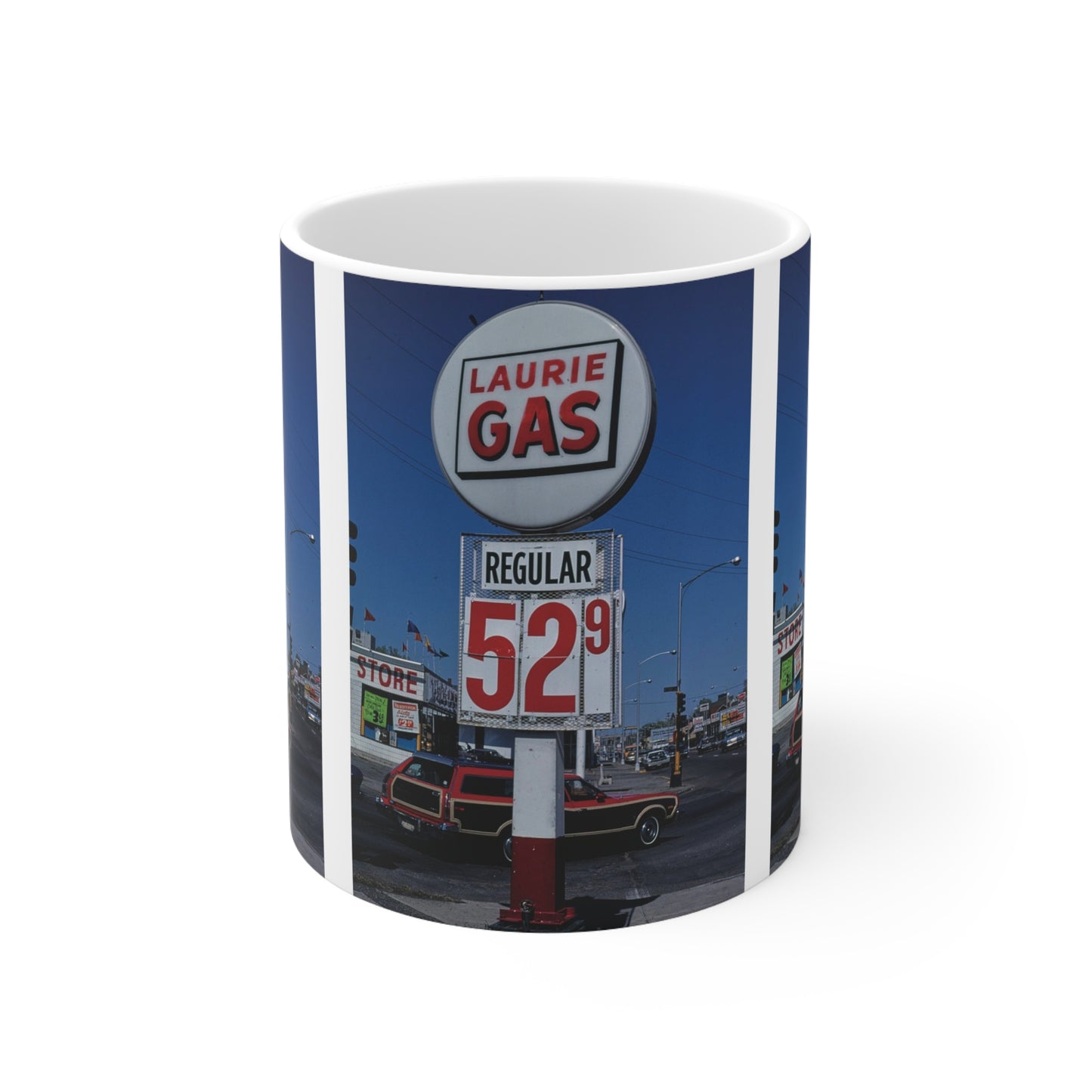 ROADSIDE MUGS - Laurie Gas Ceramic Mug 11oz