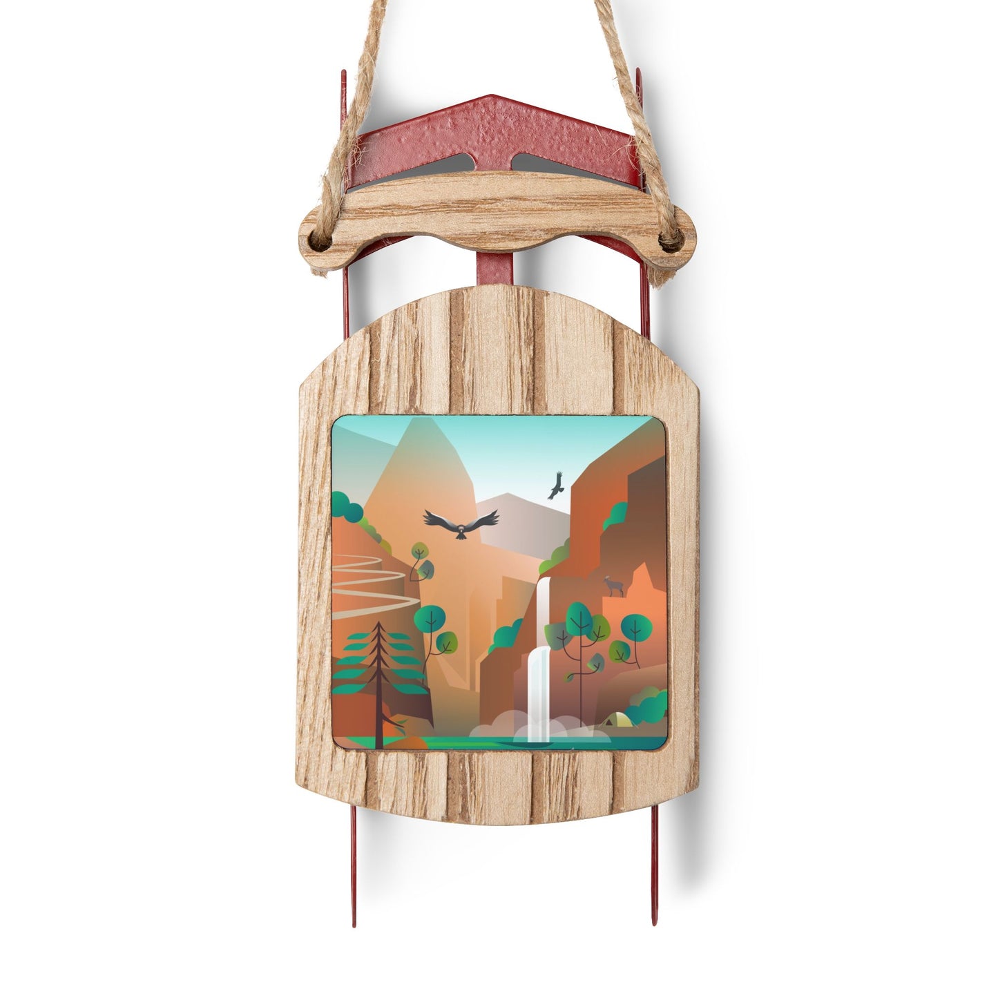 Zion National Park Sled Ornament