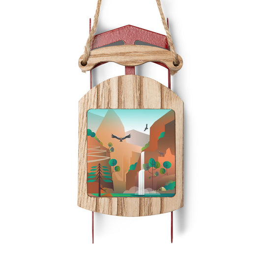 Zion National Park Sled Ornament