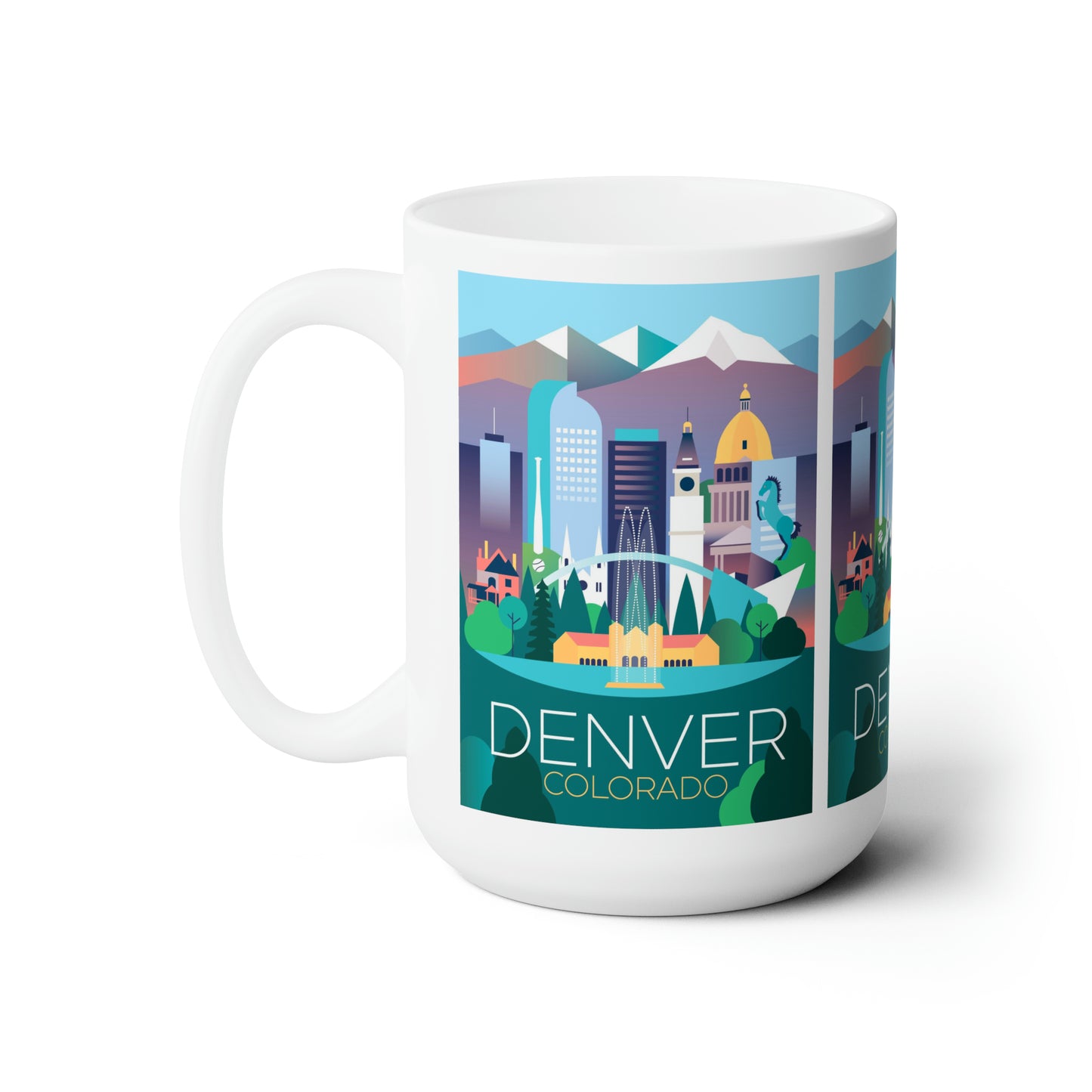 Tasse en céramique Denver 11oz ou 15oz 