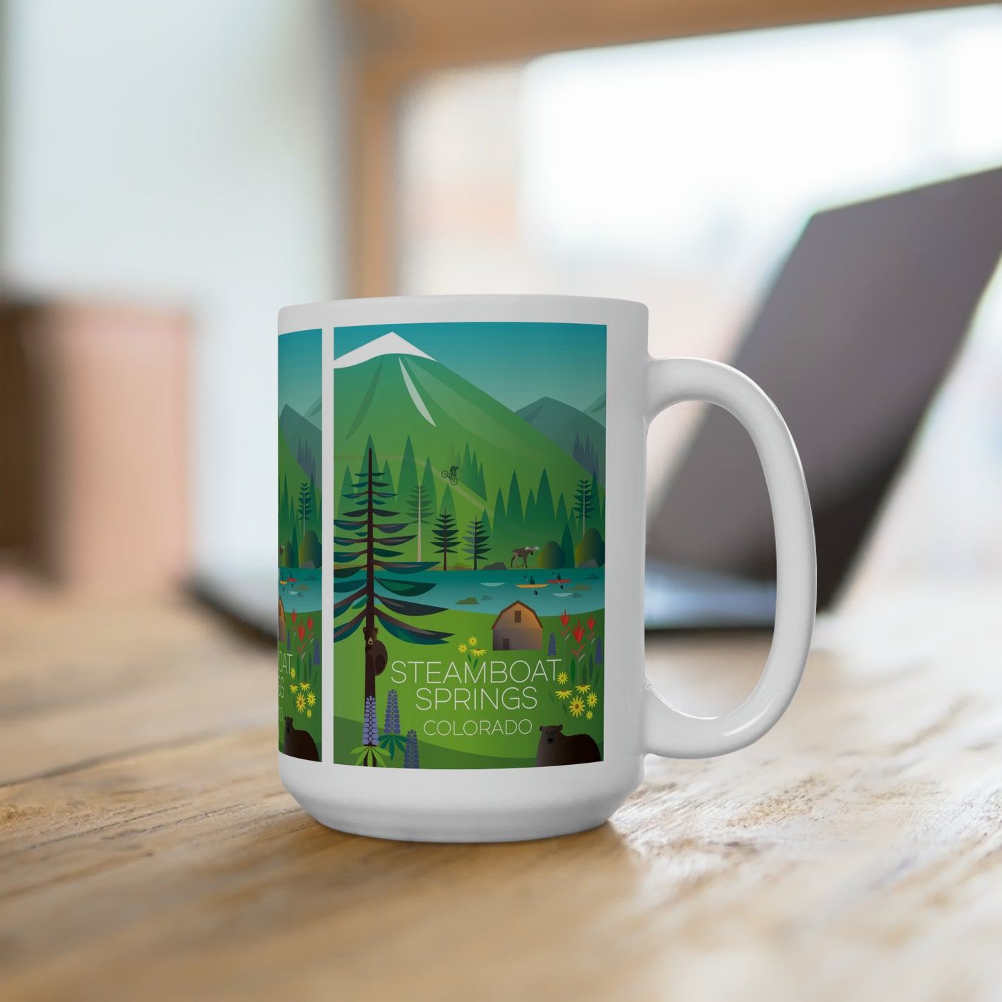 Steamboat Springs (Summer) Ceramic Mug 11oz or 15oz