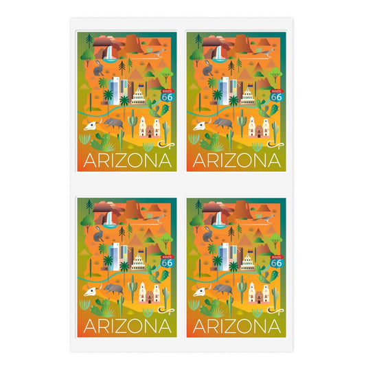 Arizona-Aufkleberblatt