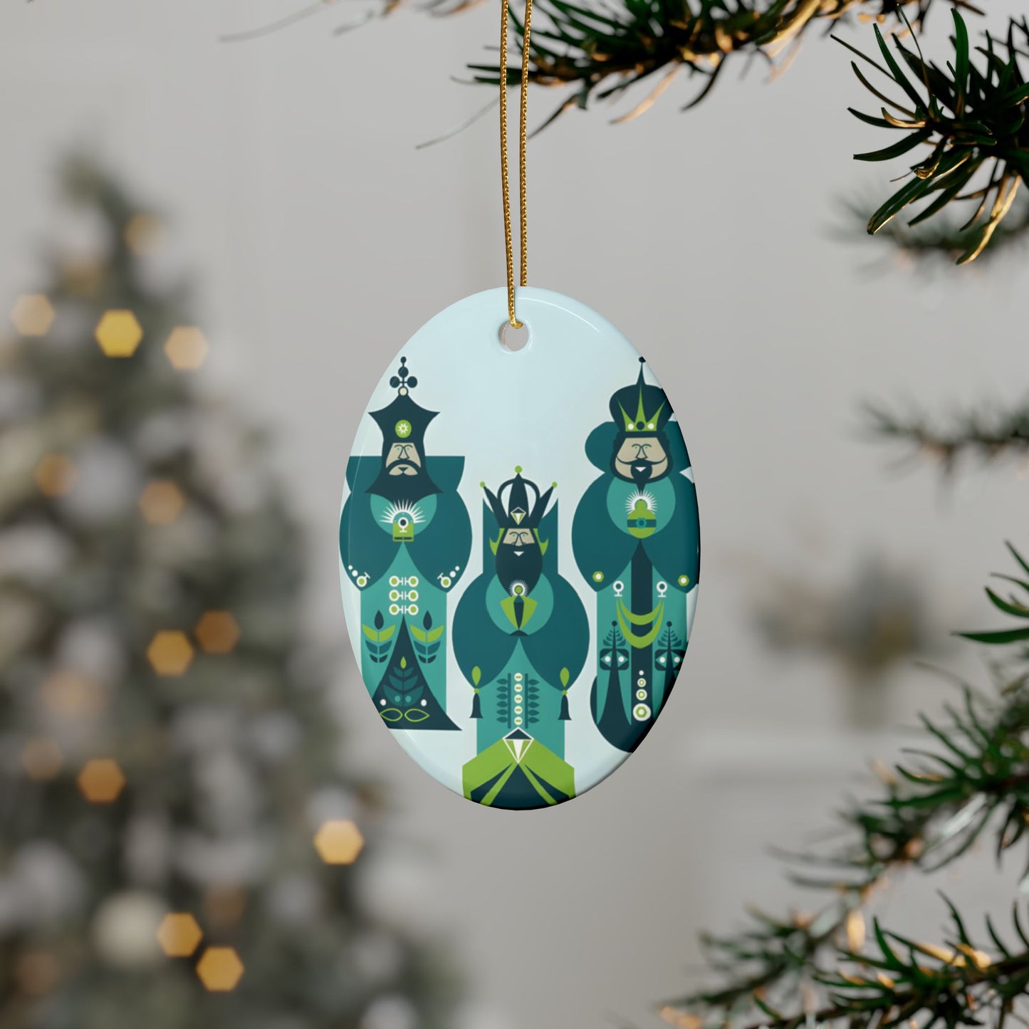 Three Kings Ceramic Ornament