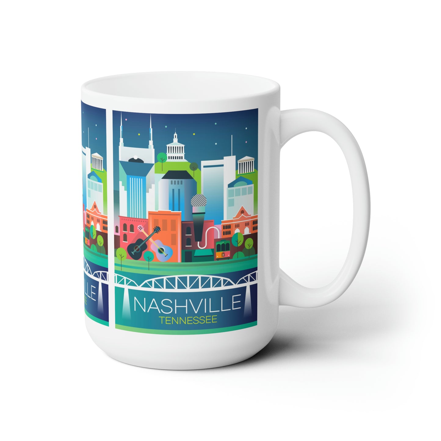 Tasse en céramique Nashville 11oz ou 15oz