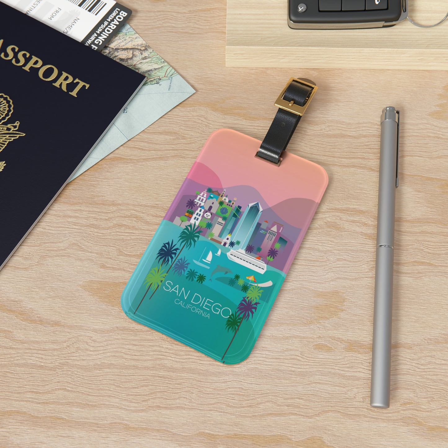 San Diego Luggage Tag