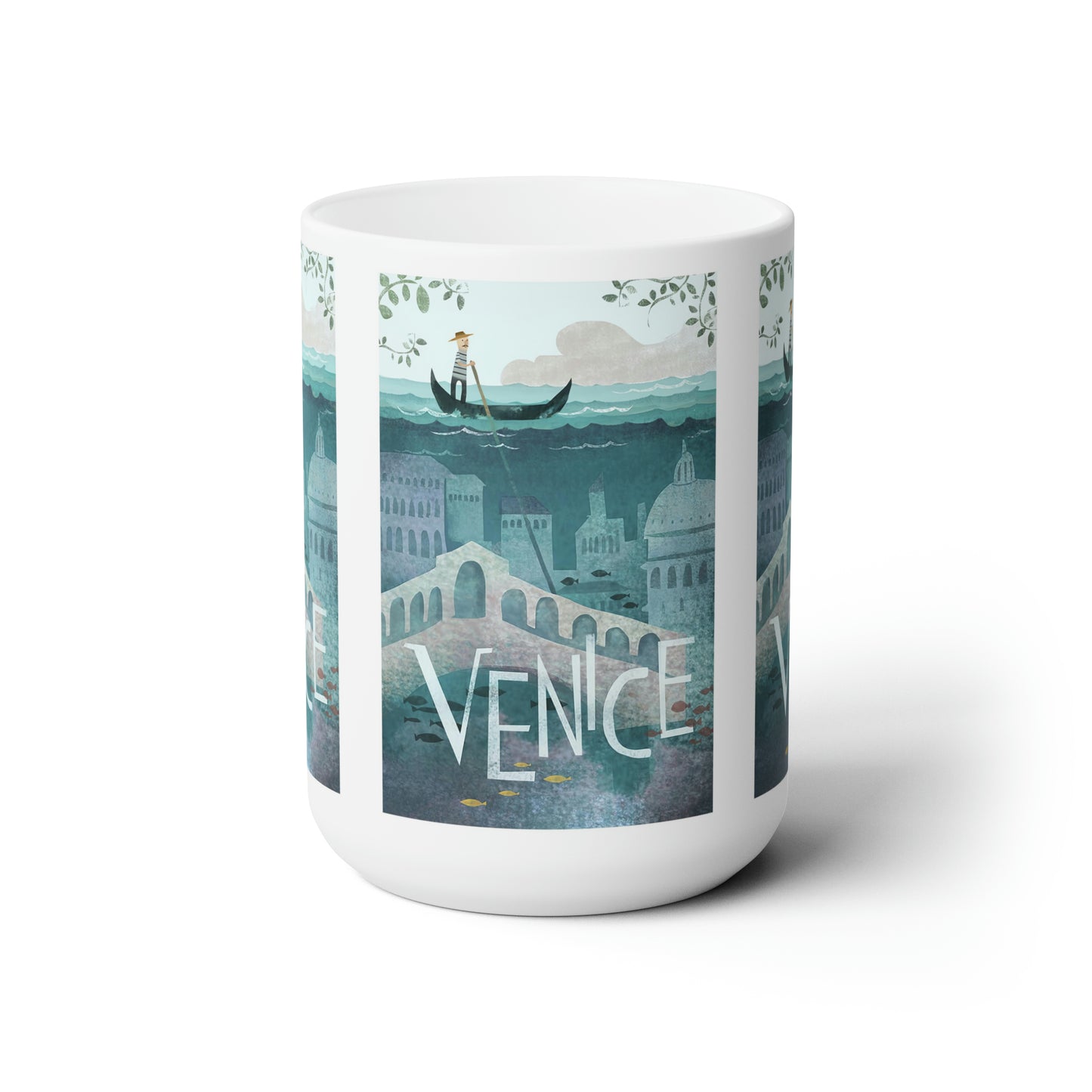 Venedig Vintage Keramiktasse 11oz oder 15oz 