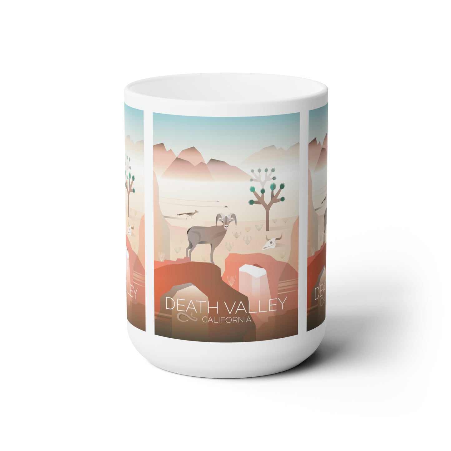 Tasse en céramique du parc national de la Vallée de la Mort 11oz ou 15oz 