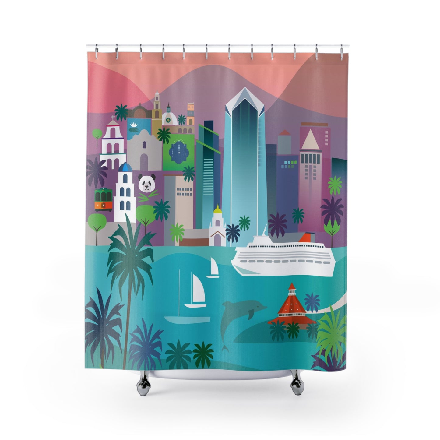 San Diego Shower Curtain