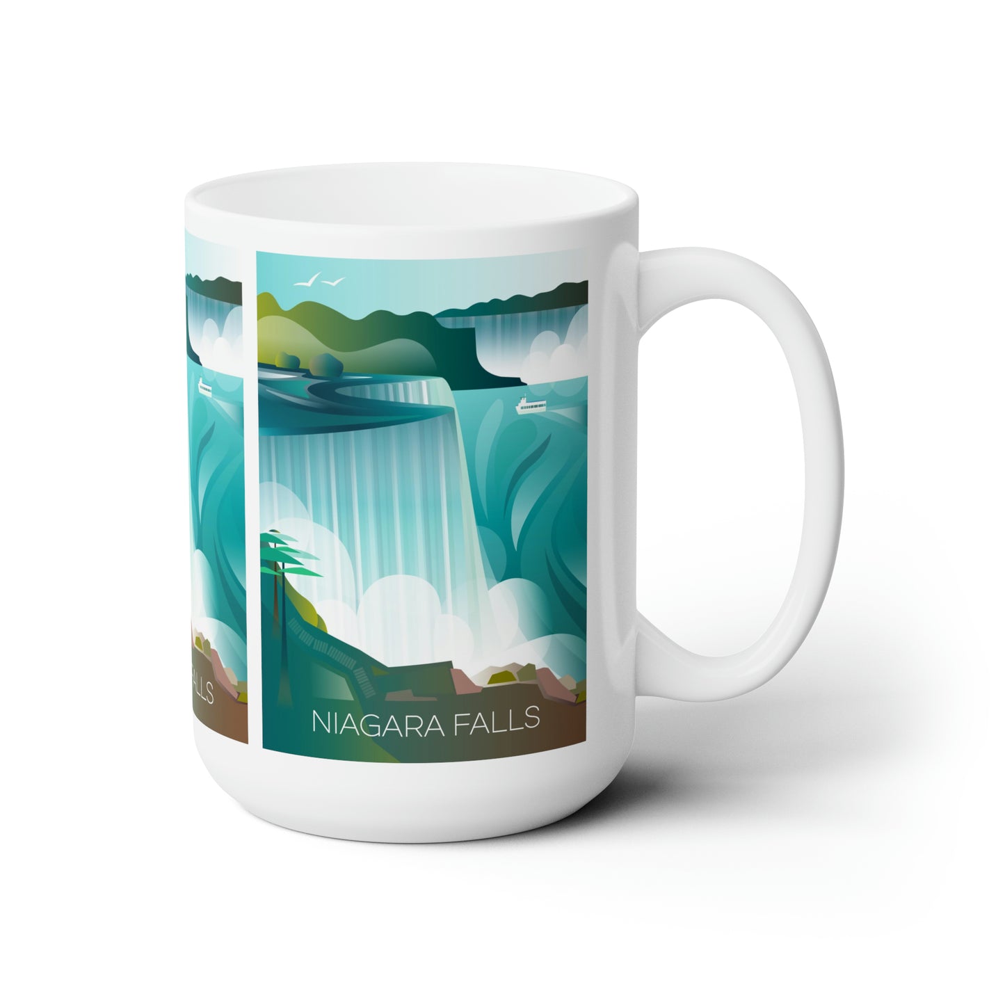 Tasse en céramique des chutes du Niagara 11oz ou 15oz 