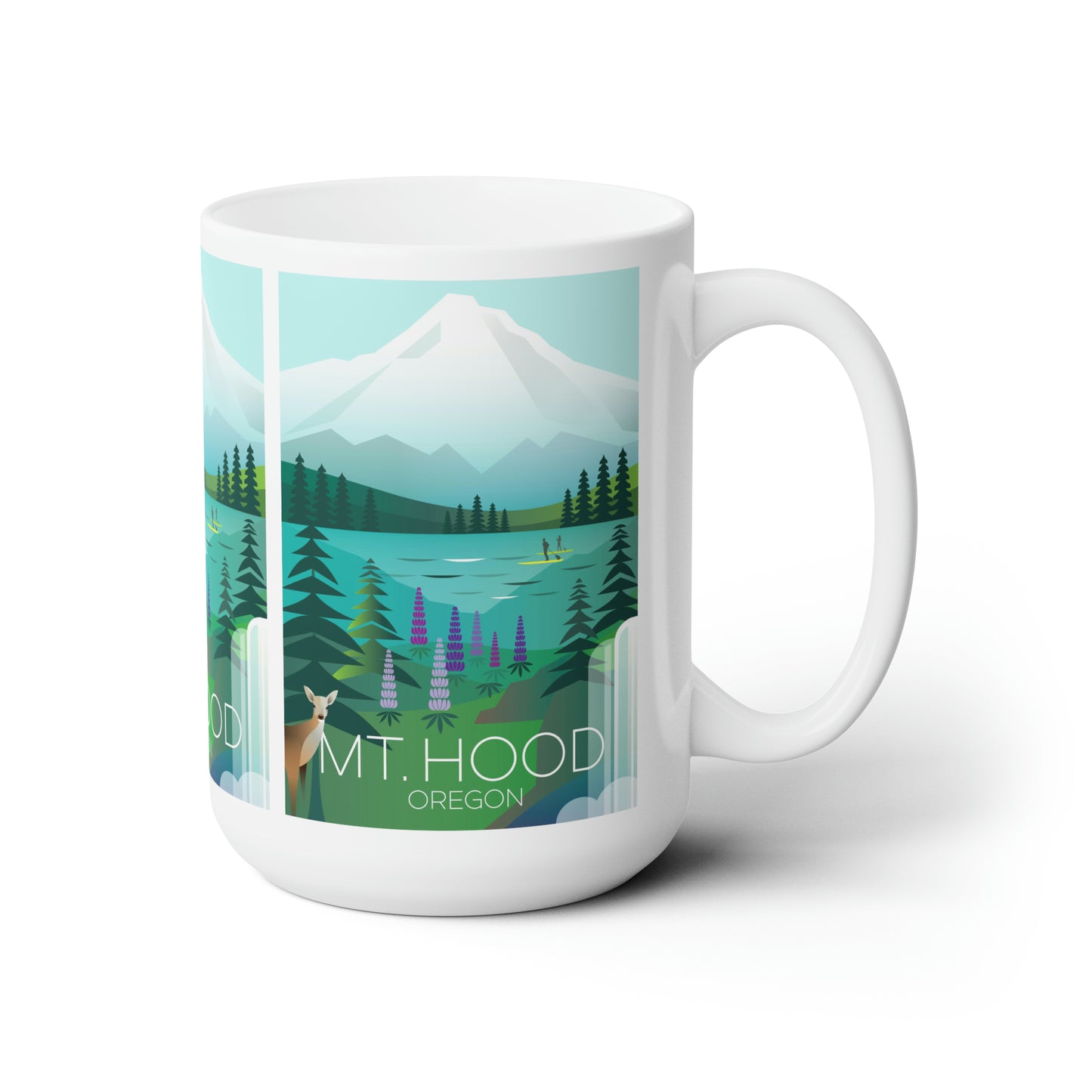 Tasse en céramique Mount Hood 11oz ou 15oz 