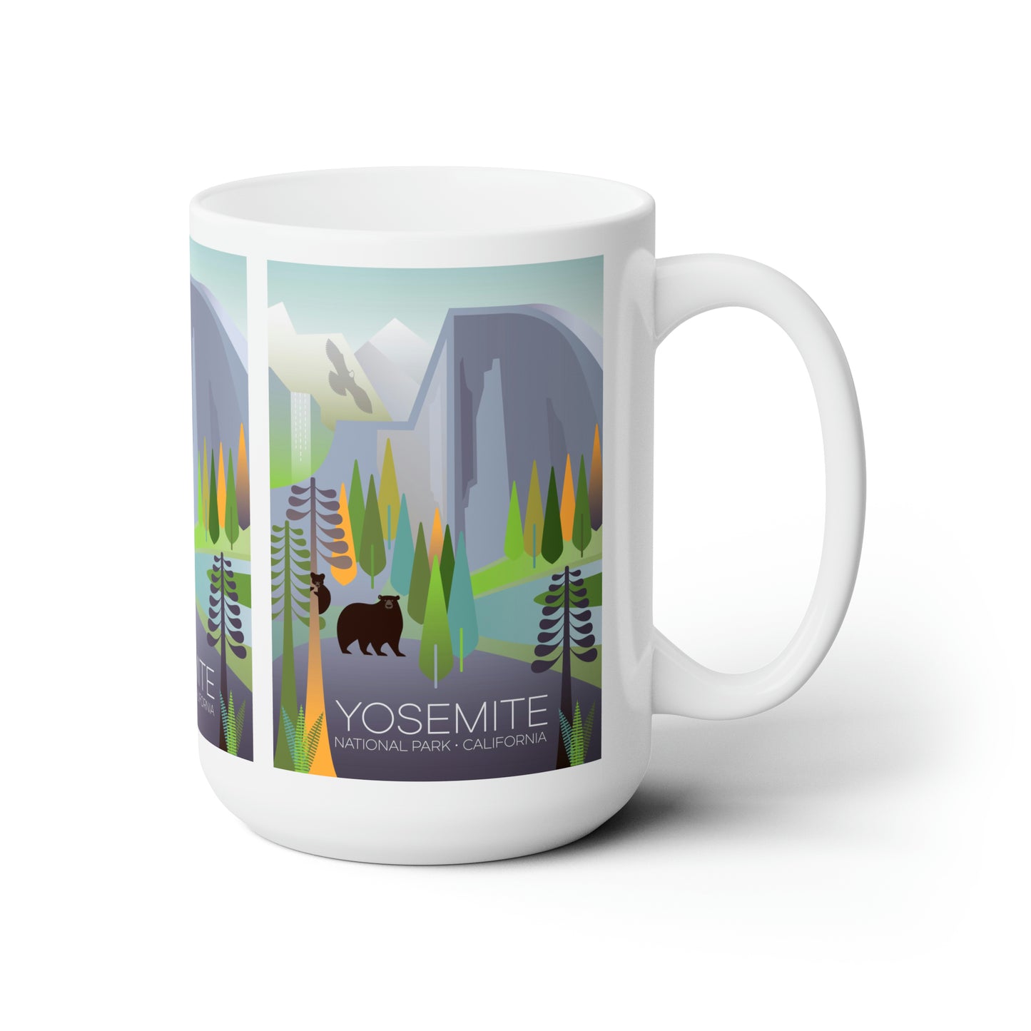 Tasse en céramique du parc national de Yosemite 11oz ou 15oz 