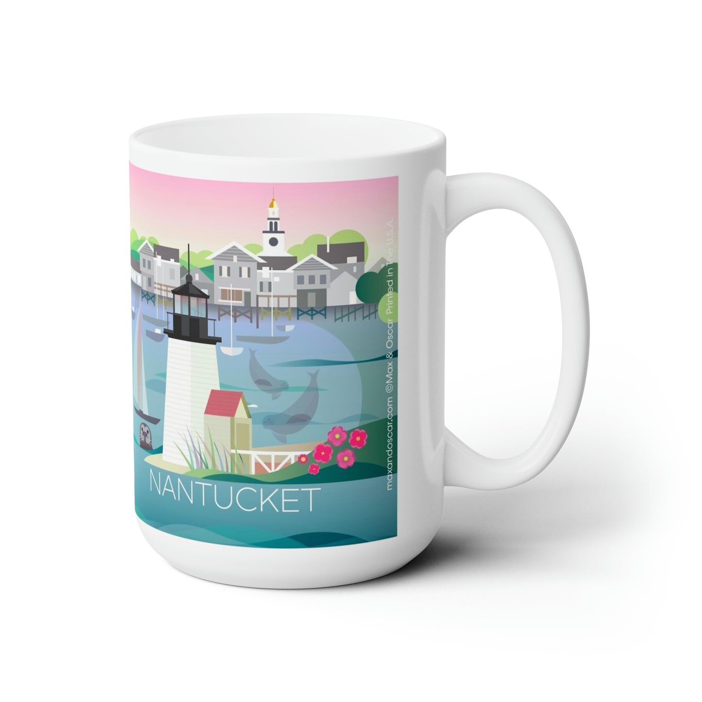 Nantucket Ceramic Mug 11oz or 15oz