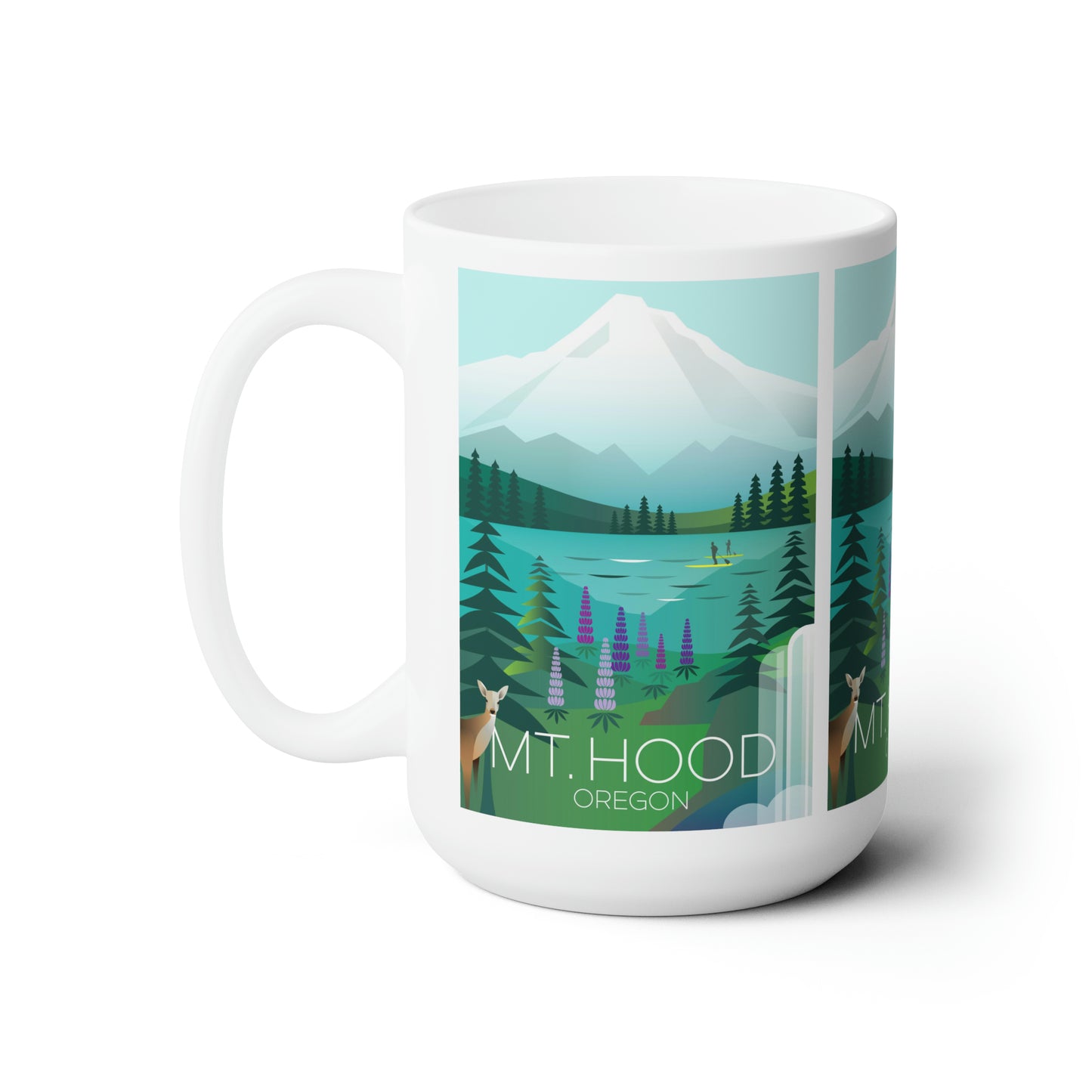 Tasse en céramique Mount Hood 11oz ou 15oz 