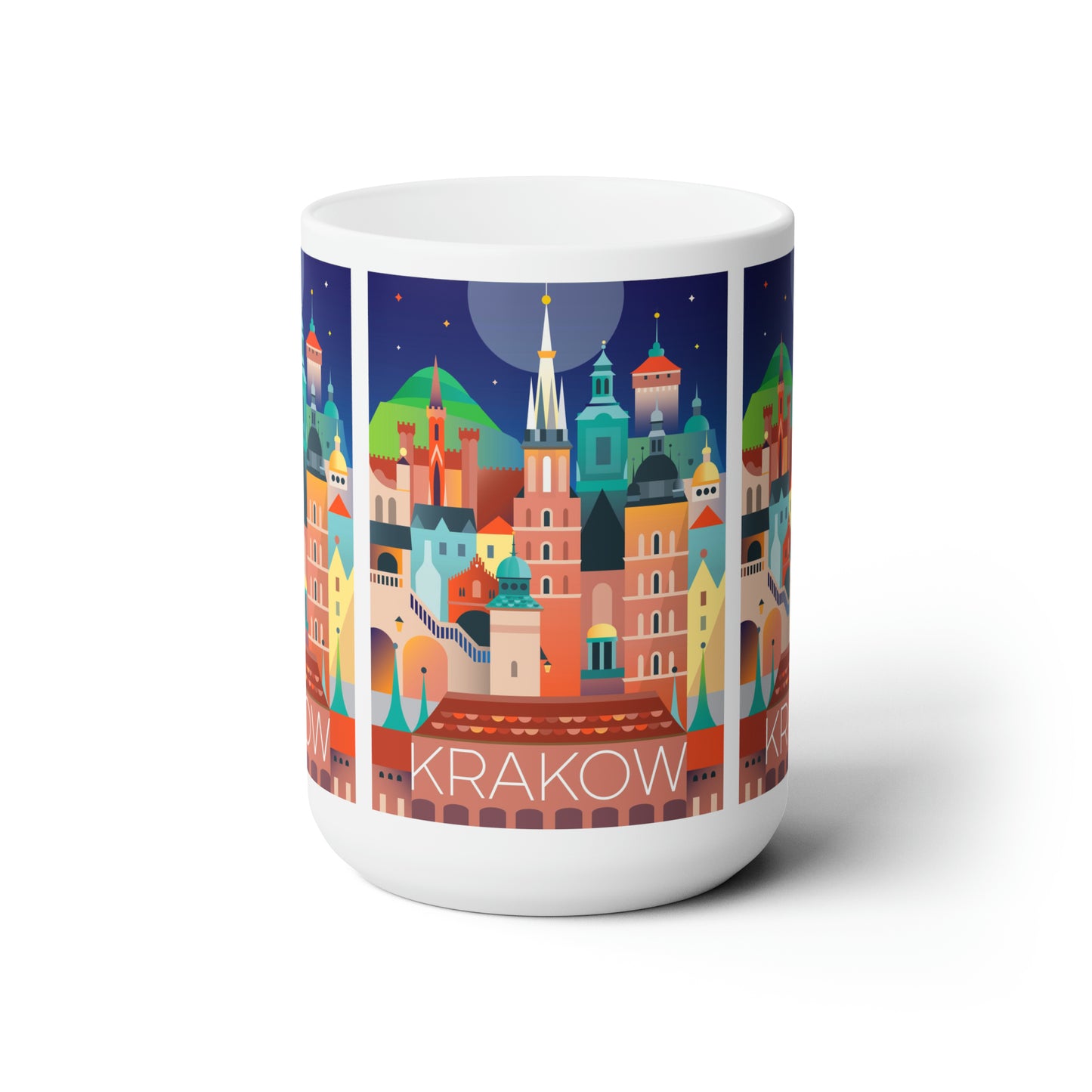 Tasse en céramique de Cracovie 11oz ou 15oz 