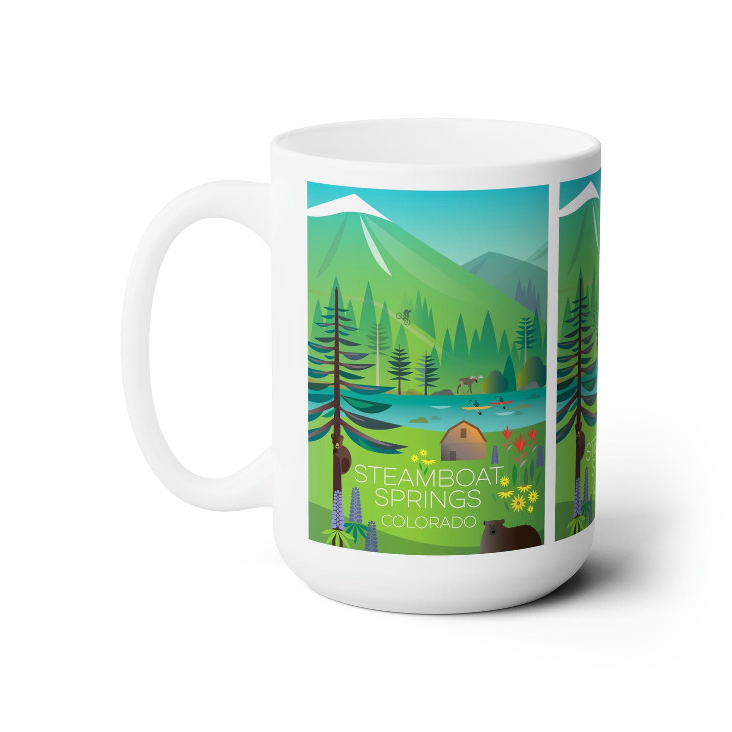 Steamboat Springs (Summer) Ceramic Mug 11oz or 15oz