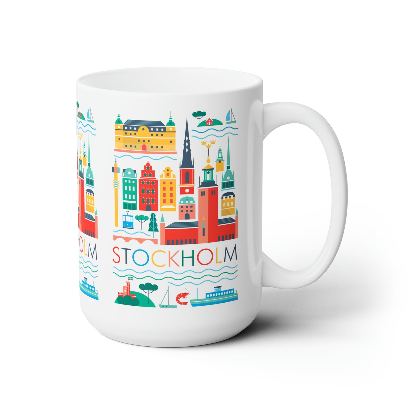 Stockholm Scandi Keramiktasse 11oz oder 15oz