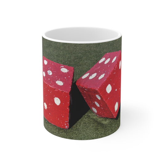 ROADSIDE MUGS – Golfwürfel-Keramikbecher, 325 ml