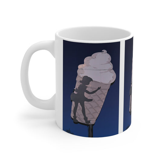 ROADSIDE MUGS – Miss Lisa's Ice Cream Keramiktasse, 325 ml