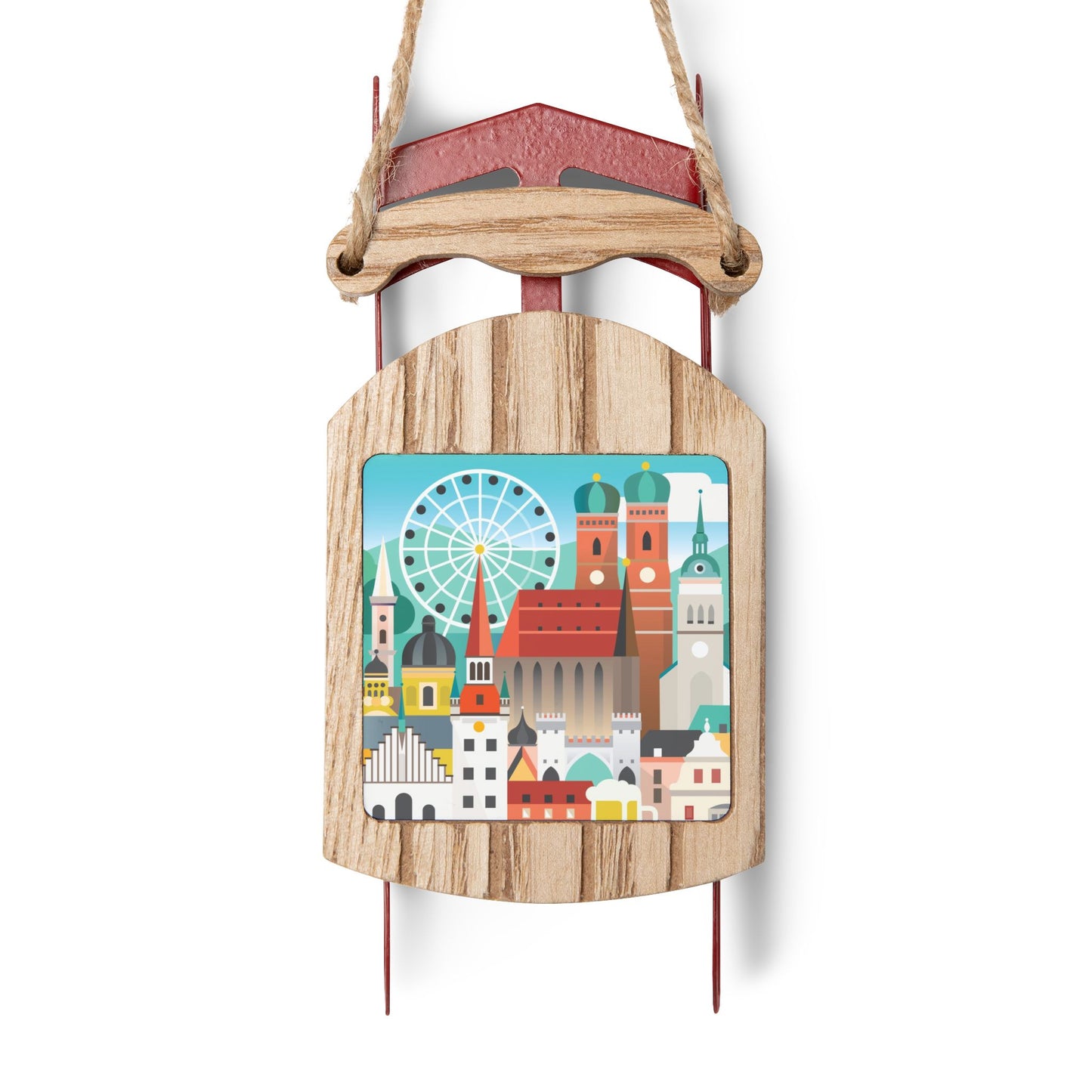 Munich Sled Ornament