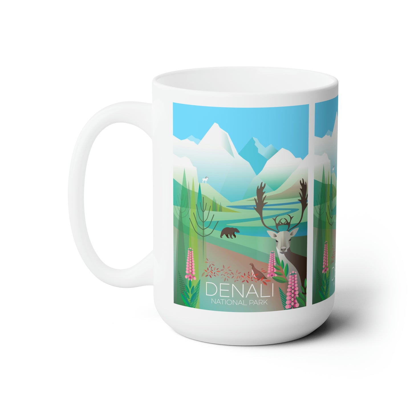 Denali National Park Ceramic Mug 11oz or 15oz