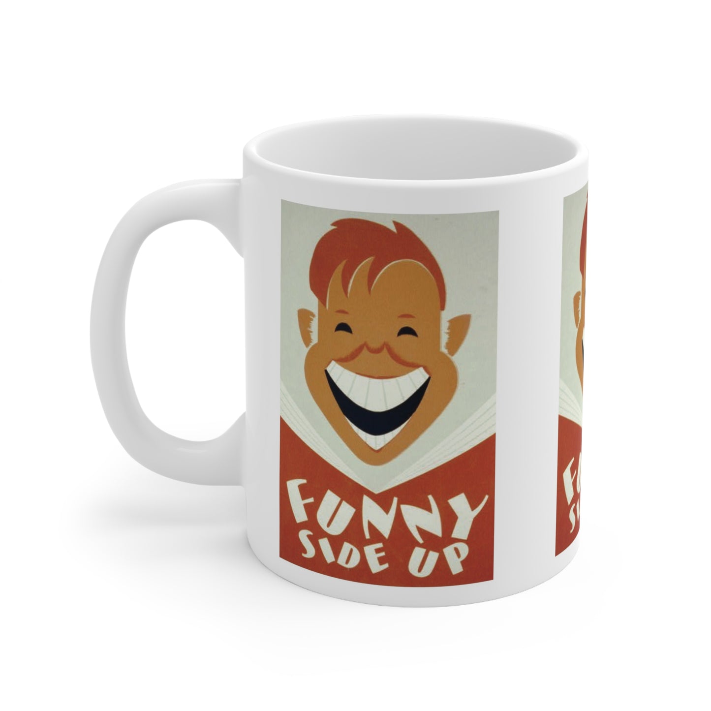 ROADSIDE MUGS – Funny Side Up WPA Keramiktasse, 325 ml