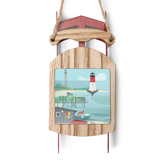Cape Cod Sled Ornament