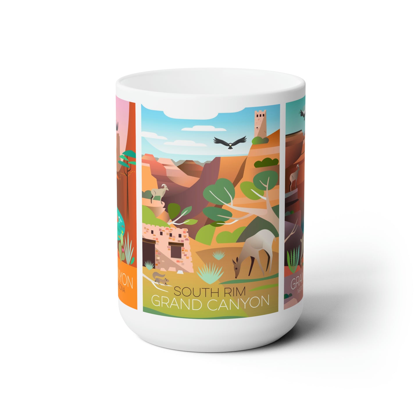 Grand Canyon National Park 3-Image Ceramic Mug 11oz or 15oz