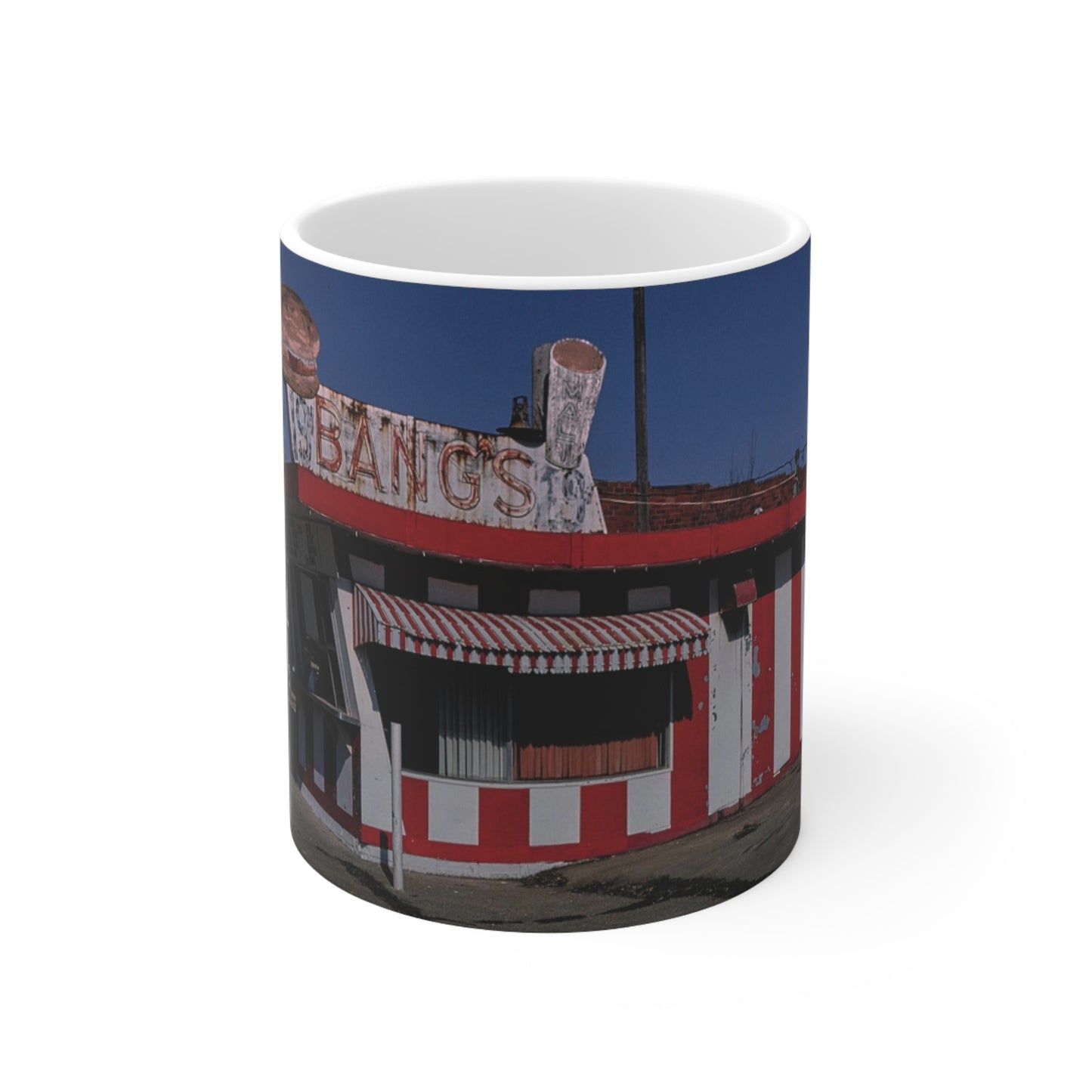 ROADSIDE MUGS - Bangs Diner Keramikbecher 11oz