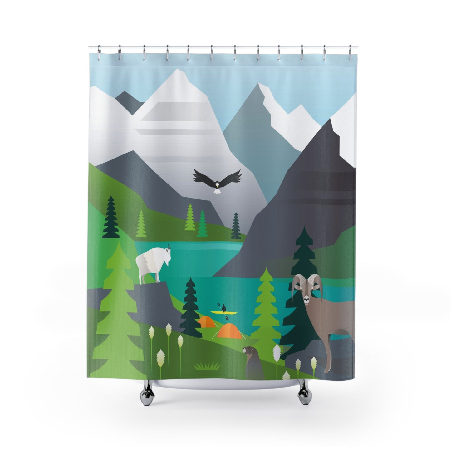 Glacier National Park Shower Curtain