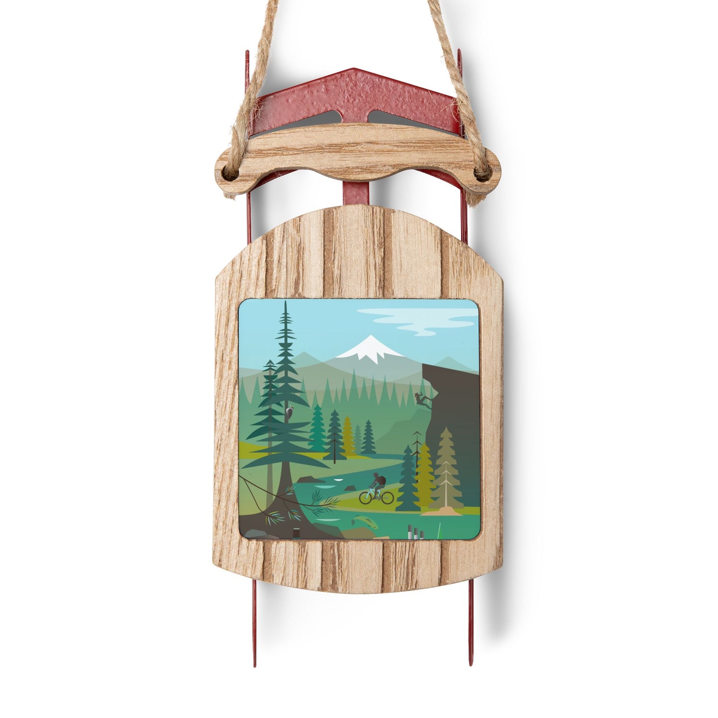 Bend, Oregon Sled Ornament