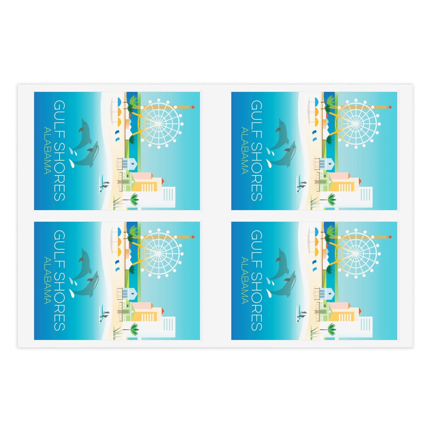 Gulf Shores, Alabama Sticker Sheet