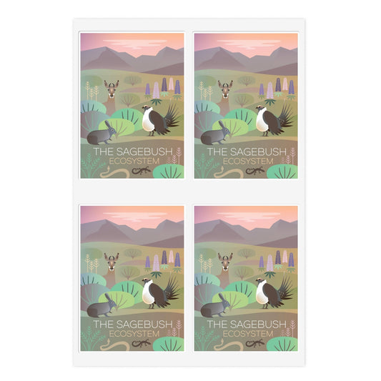 The Sagebrush Eco System Sticker Sheet