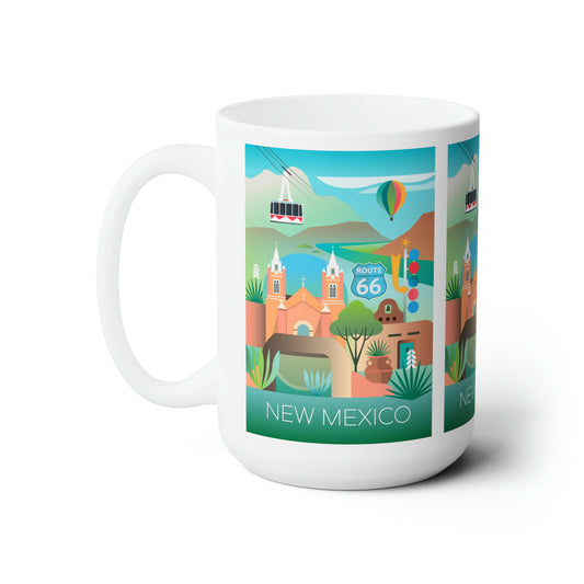 Tasse en céramique du Nouveau-Mexique 11oz ou 15oz 