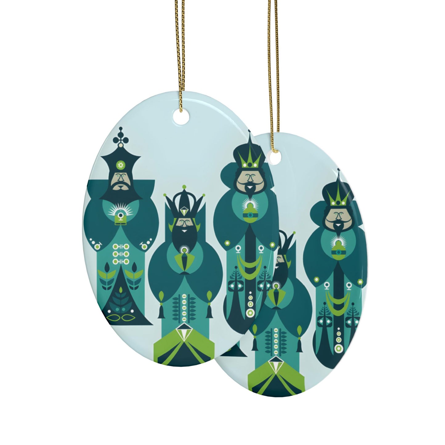 Three Kings Ceramic Ornament