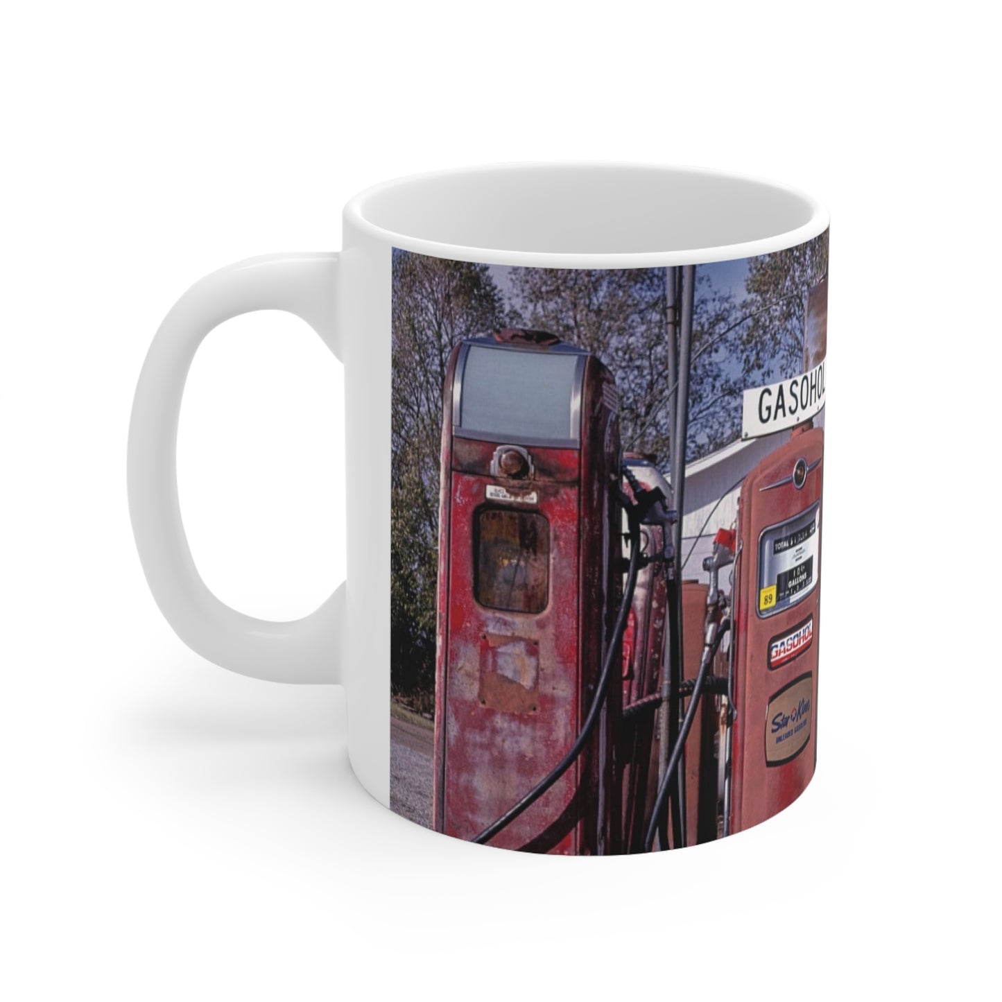 ROADSIDE MUGS - Gas Pumps Ceramic Mug 11oz