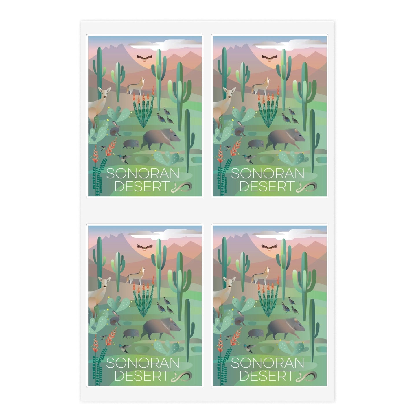 Sonoran Desert Sticker Sheet