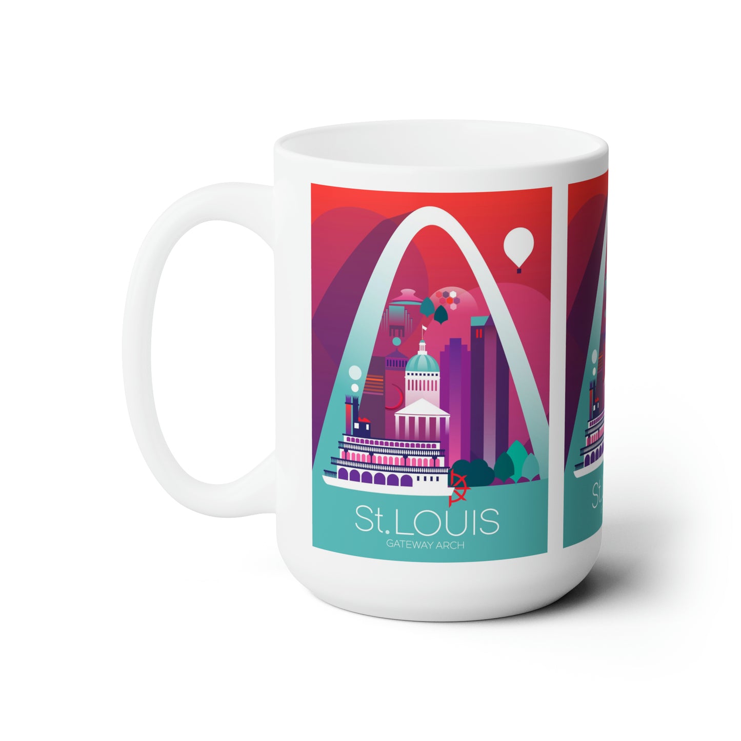 Tasse en céramique St Louis 11oz ou 15oz 