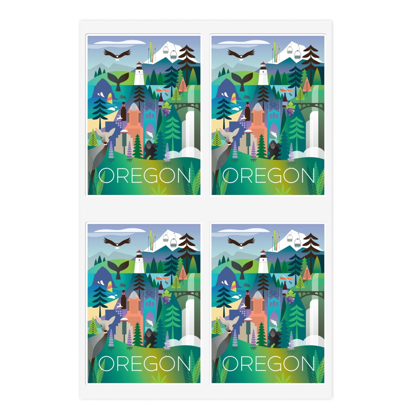 Oregon Sticker Sheet